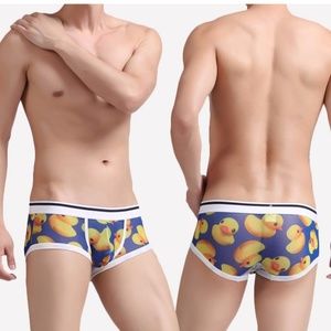 Blue Mesh Rubber Ducky Boxer Brief